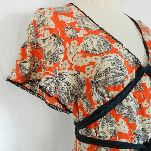 Anthropologie Vintage Maeve Chinaberry Silk Dress - Picture 3 of 8